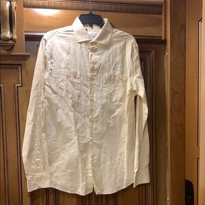 NWOT DUCHAMP Linen & Cotton Casual Sport Shirt Size 15.5